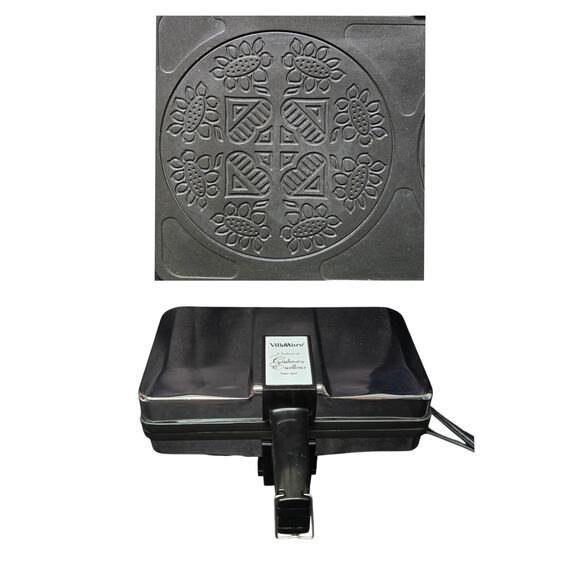 VillaWare Krumkake Baker Cookie Maker Pizzelle Series II Scandinavian Model 3900 - Picture 1 of 15